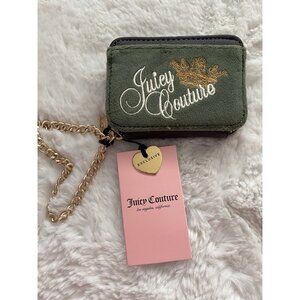 Juicy Couture Super Greens The Key To Juicy Square ZA CC Wrist Chain Strap NEW